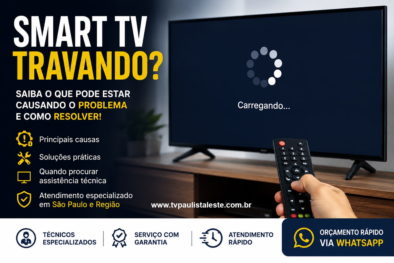 Smart TV Travando? Saiba como Resolver.
