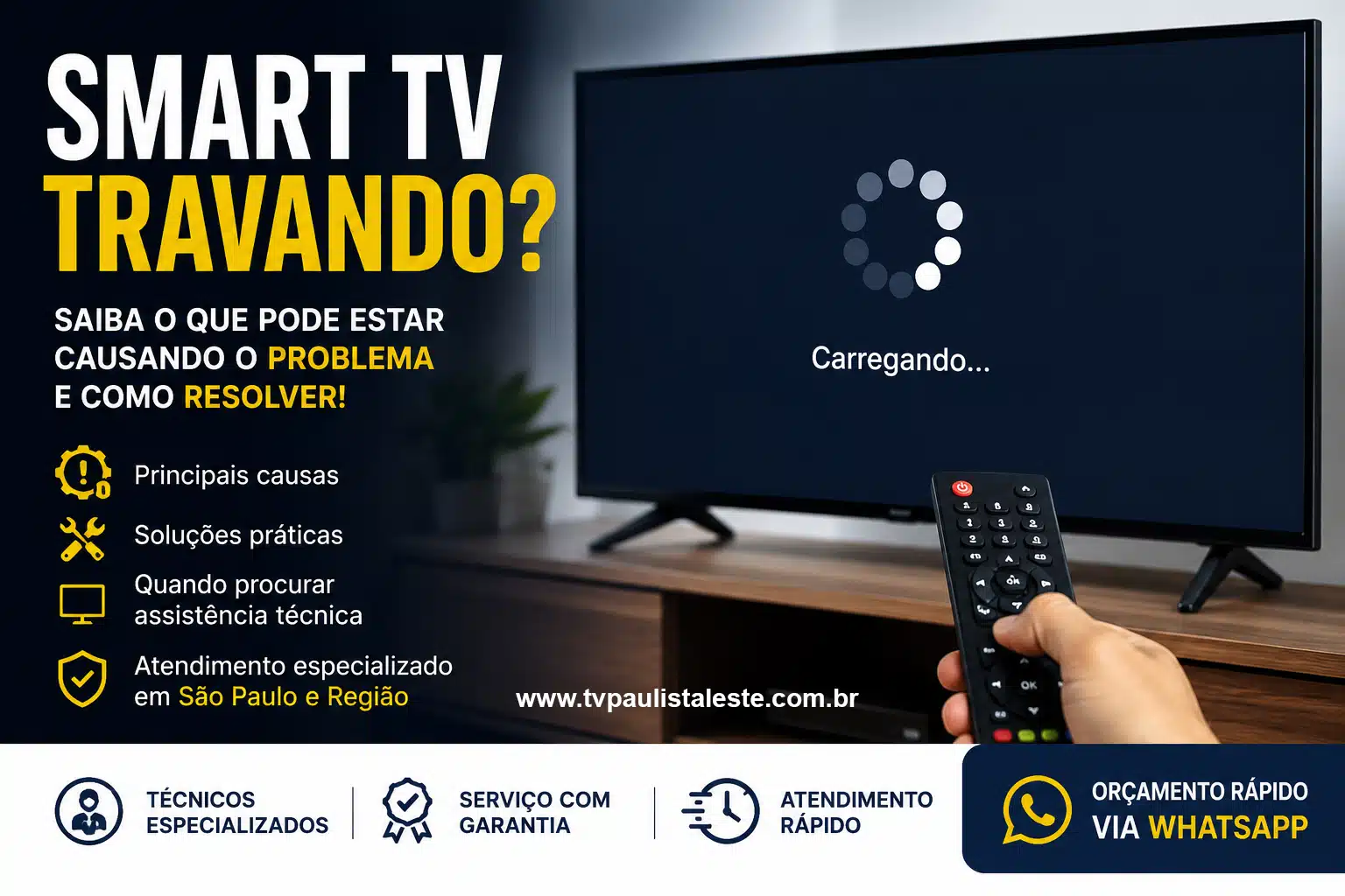 Smart TV Travando? Saiba como Resolver.