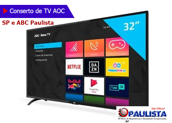 Conserto de TV AOC.
