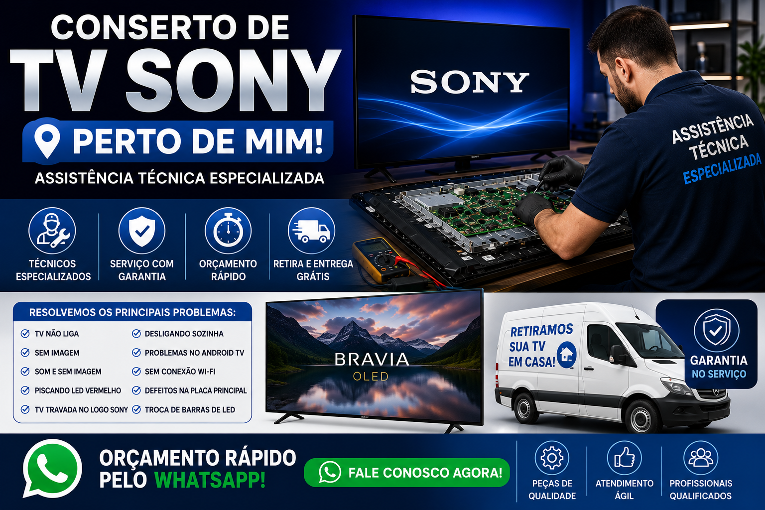 Conserto de TV Sony perto de Mim.
