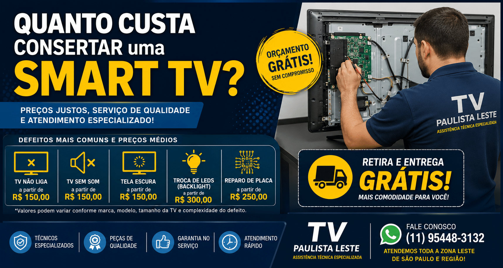 Quanto Custa Consertar uma Smart TV?