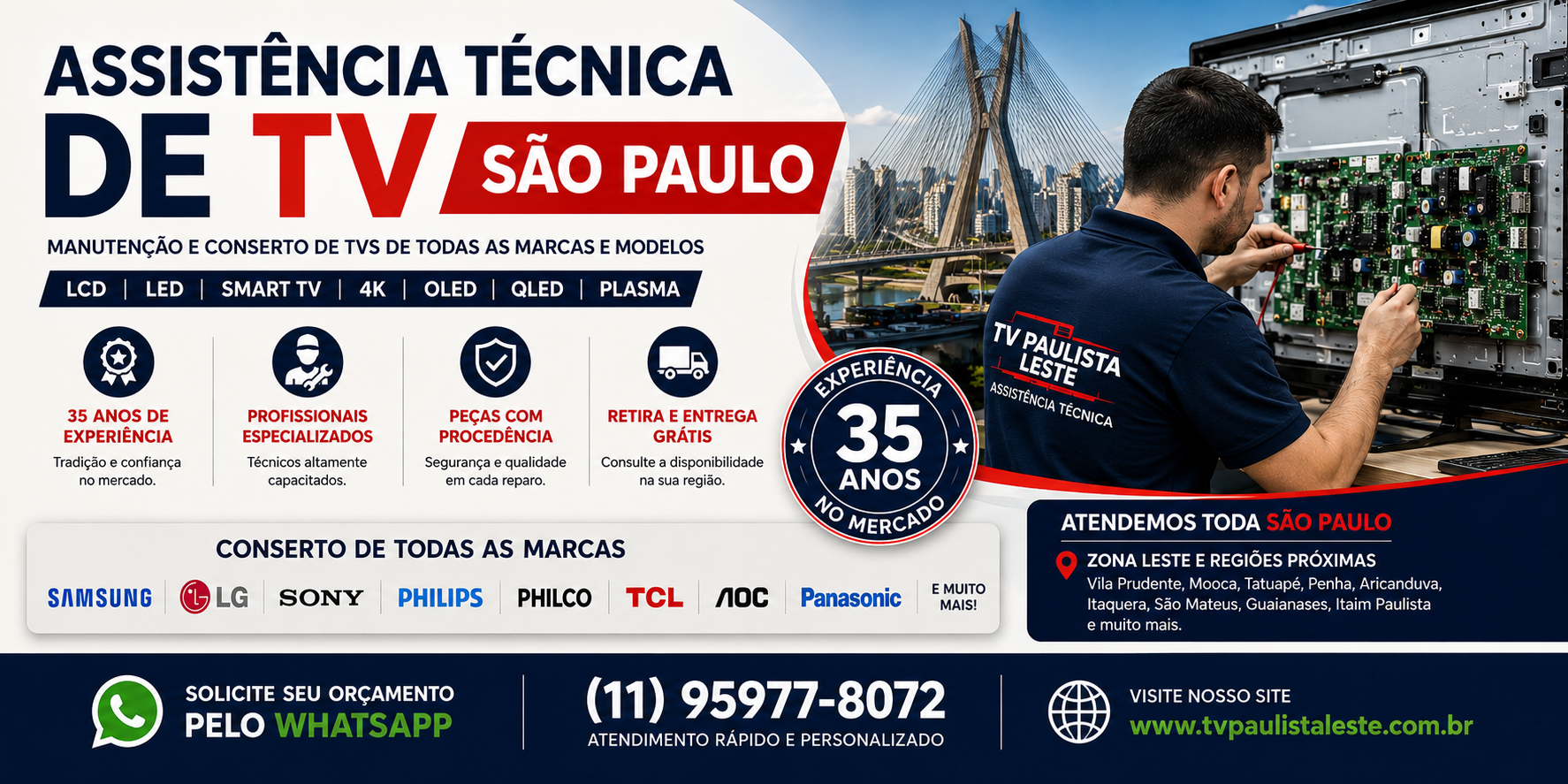 Assistência Técnica de TV São Paulo.