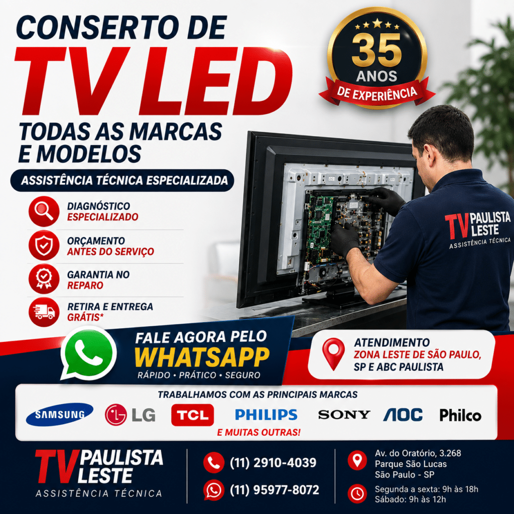 Conserto de TV LED.