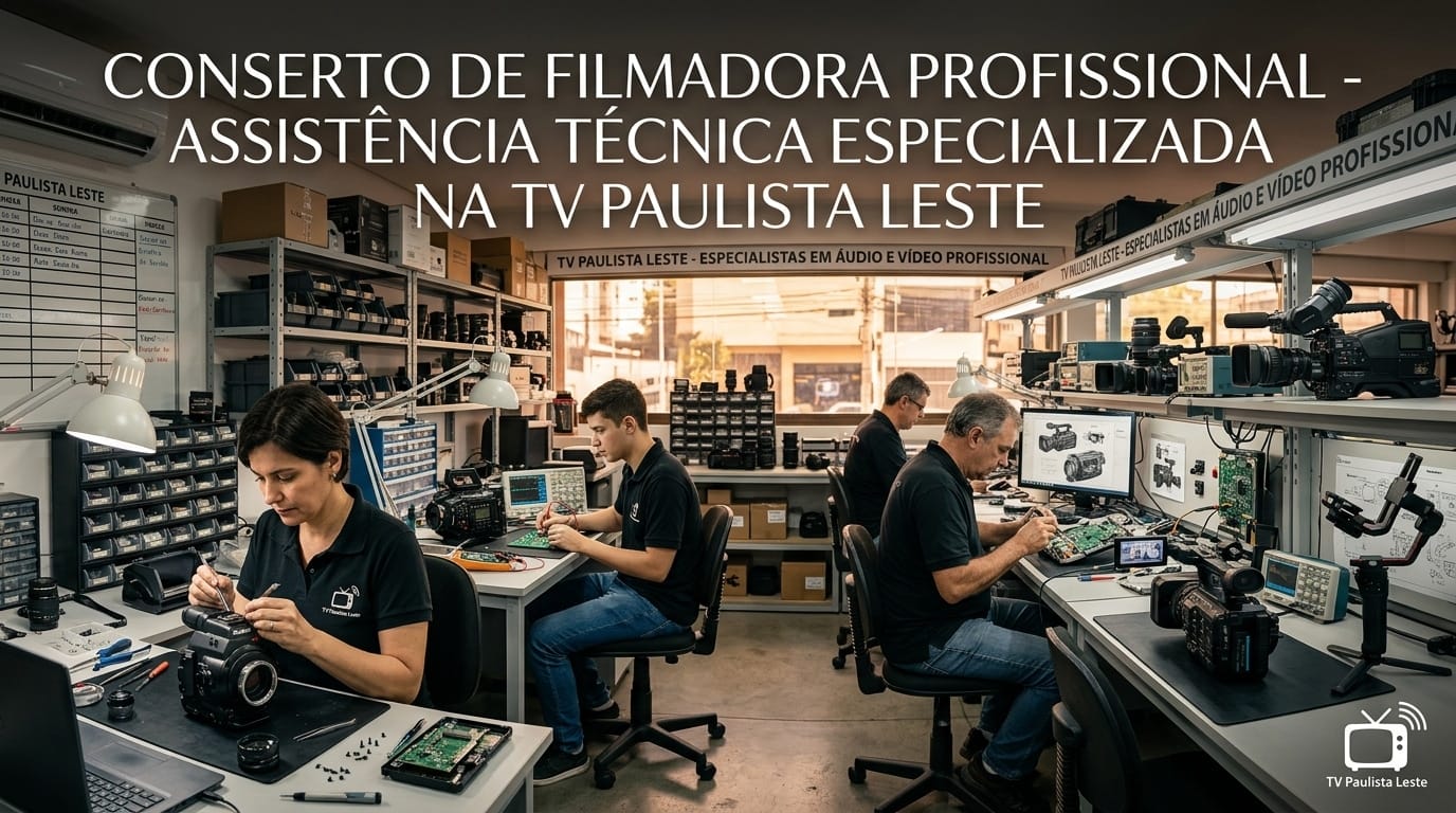 Conserto de Filmadora Profissional.