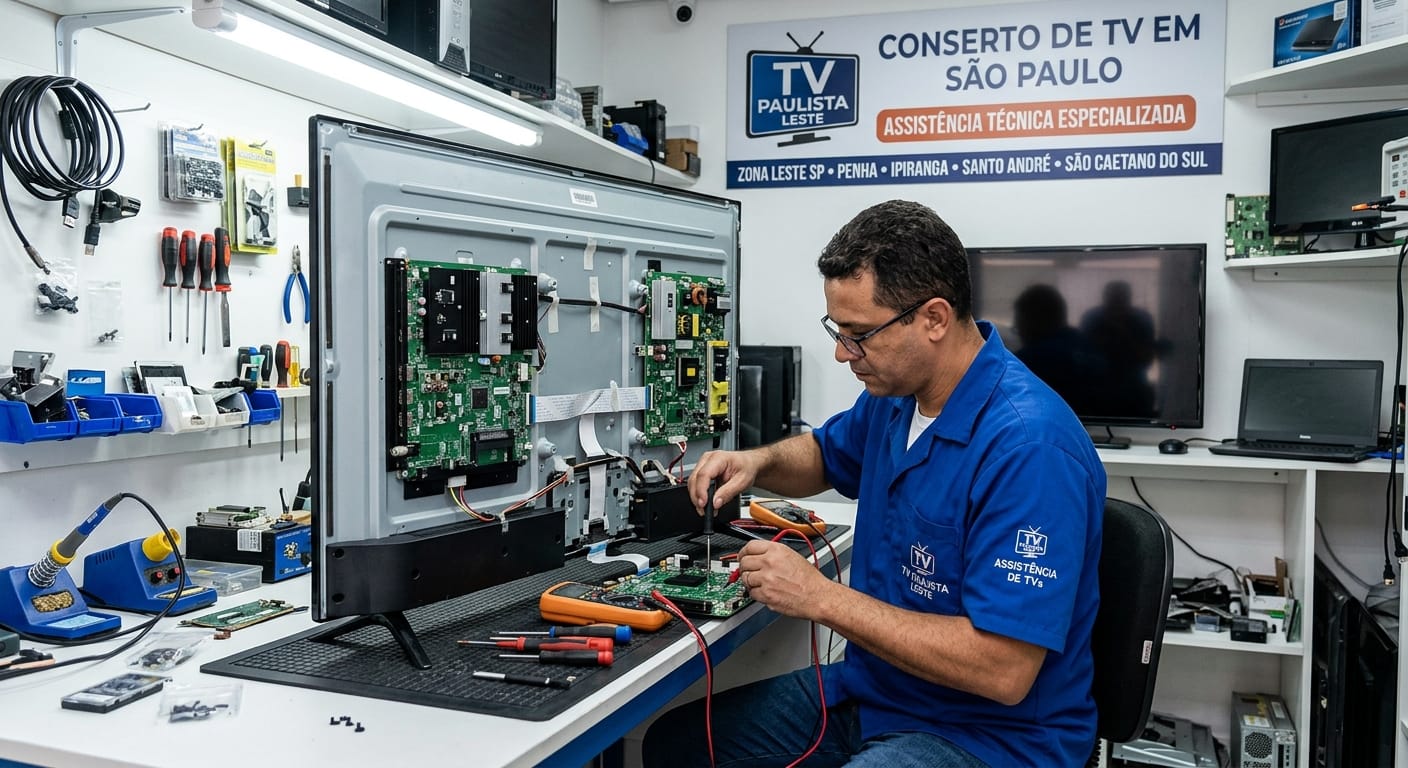 Conserto de TV São Paulo. TV Paulista Leste.